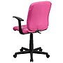Flash Furniture Clayton Vinyl Swivel Mid-Back Quilted Task Office Chair, Pink (GO16911PINKA)~#|#~sp137199594_sc7