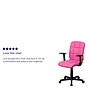 Flash Furniture Clayton Vinyl Swivel Mid-Back Quilted Task Office Chair, Pink (GO16911PINKA)~#|#~sp137199647_sc7