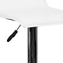 Flash Furniture Contemporary Vinyl Adjustable Height Barstool with Back, White, 2-Pieces (2DS801CONTWHGG)~#|#~sp137199686_sc7
