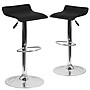 Flash Furniture Contemporary Vinyl Low Back Barstool, Adjustable Height, Black, 2-Pieces (2DS801CONTBKGG)~#|#~sp137199687_sc7