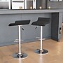 Flash Furniture Contemporary Vinyl Low Back Barstool, Adjustable Height, Black, 2-Pieces (2DS801CONTBKGG)~#|#~sp137199689_sc7