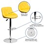 Flash Furniture Contemporary Vinyl Adjustable Height Barstool with Back, Yellow, 2-Pieces (2CH82028AYELGG)~#|#~sp137200086_sc7