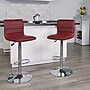 Flash Furniture Contemporary Vinyl Barstool, Adjustable Height, Burgundy, 2-Pieces (2CH920231BURGGG)~#|#~sp137200406_sc7
