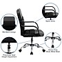 Flash Furniture Manor Ergonomic LeatherSoft/Mesh Swivel Mid-Back Task Office Chair, Black (LFW61B2)~#|#~sp137200462_sc7