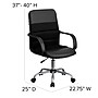 Flash Furniture Manor Ergonomic LeatherSoft/Mesh Swivel Mid-Back Task Office Chair, Black (LFW61B2)~#|#~sp137200463_sc7