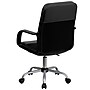 Flash Furniture Manor Ergonomic LeatherSoft/Mesh Swivel Mid-Back Task Office Chair, Black (LFW61B2)~#|#~sp137200465_sc7