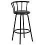 Flash Furniture Transitional Vinyl Swivel Barstool, Black (YBYJ909KD)~#|#~sp137201300_sc7