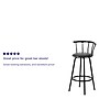 Flash Furniture Transitional Vinyl Swivel Barstool, Black (YBYJ909KD)~#|#~sp137201340_sc7