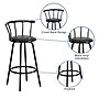 Flash Furniture Transitional Vinyl Swivel Barstool, Black (YBYJ909KD)~#|#~sp137201341_sc7