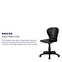 Flash Furniture Sorho Armless Plastic Swivel Mid-Back Task Office Chair, Black (RUTA103BK)~#|#~sp137201372_sc7