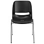Flash Furniture HERCULES Series Plastic Shell Kid's Stacking Chair, Black/Chrome (RUT16BKCHR)~#|#~sp137201480_sc7