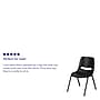 Flash Furniture HERCULES Series Plastic Shell Kid's Stacking Chair, Black (RUT14PDRBK)~#|#~sp137201483_sc7
