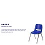 Flash Furniture HERCULES Series Plastic Shell Kid's Stacking Chair, Navy/Chrome (RUT16NVYCHR)~#|#~sp137201731_sc7