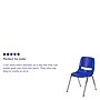 Flash Furniture HERCULES Series Plastic Shell Kid's Stacking Chair, Navy/Chrome (RUT14NVYCHR)~#|#~sp137201841_sc7