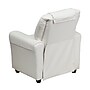 Flash Furniture Contemporary Vinyl Kids Recliner with Cup Holder and Headrest, White (DGULTKIDWHITE)~#|#~sp137201895_sc7