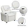 Flash Furniture Contemporary Vinyl Kids Recliner with Cup Holder and Headrest, White (DGULTKIDWHITE)~#|#~sp137201904_sc7