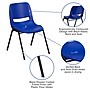 Flash Furniture HERCULES Series Plastic Kid's Shell Stack Chair, Navy/Black (RUT14NVYBK)~#|#~sp137201963_sc7