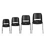 Flash Furniture HERCULES Series Plastic Shell Kid's Stacking Chair, Black/Chrome (RUT14BKCHR)~#|#~sp137202045_sc7