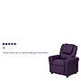 Flash Furniture Contemporary Vinyl Kids Recliner with Cup Holder and Headrest. Purple (DGUTLKIDPUR)~#|#~sp137202301_sc7