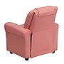 Flash Furniture Contemporary Vinyl Kids Recliner with Cup Holder and Headrest, Pink (DGULTKIDPINK)~#|#~sp137202306_sc7