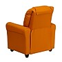 Flash Furniture Contemporary Vinyl Kids Recliner with Cup Holder and Headrest, Orange (DGULTKIDORANGE)~#|#~sp137202309_sc7