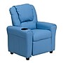 Flash Furniture Contemporary Vinyl Kids Recliner with Cup Holder and Headrest, Light Blue (DGULTLTBLUE)~#|#~sp137202312_sc7