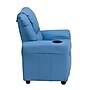 Flash Furniture Contemporary Vinyl Kids Recliner with Cup Holder and Headrest, Light Blue (DGULTLTBLUE)~#|#~sp137202317_sc7
