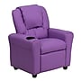 Flash Furniture Contemporary Vinyl Kids Recliner with Cup Holder and Headrest, Lavender (DGULTKIDLAV)~#|#~sp137202319_sc7