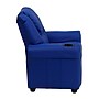 Flash Furniture Contemporary Vinyl Kids Recliner with Cup Holder and Headrest, Blue (DGULTKIDBLUE)~#|#~sp137202348_sc7