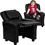 Flash Furniture Contemporary Vinyl Kids Recliner with Cup Holder and Headrest, Black (DGUTLKIDBK)~#|#~sp137202352_sc7