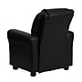 Flash Furniture Contemporary Vinyl Kids Recliner with Cup Holder and Headrest, Black (DGUTLKIDBK)~#|#~sp137202357_sc7