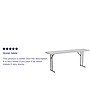 Flash Furniture Elon Folding Table, 72" x 18", Granite White (DADYCZ180GW)~#|#~sp137202391_sc7