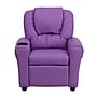 Flash Furniture Contemporary Vinyl Kids Recliner with Cup Holder and Headrest, Lavender (DGULTKIDLAV)~#|#~sp137202427_sc7