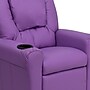 Flash Furniture Contemporary Vinyl Kids Recliner with Cup Holder and Headrest, Lavender (DGULTKIDLAV)~#|#~sp137202428_sc7