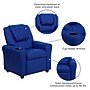 Flash Furniture Contemporary Vinyl Kids Recliner with Cup Holder and Headrest, Blue (DGULTKIDBLUE)~#|#~sp137202474_sc7