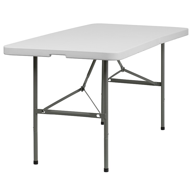 Flash Furniture Elon Folding Table, 60" x 30", Granite White (DADYCZ152Z) image 1