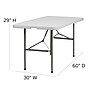 Flash Furniture Elon Folding Table, 60" x 30", Granite White (DADYCZ152Z)~#|#~sp137202497_sc7