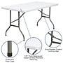 Flash Furniture Elon 5' x 30" Plastic Folding Table, Granite White (DADYCZ152)~#|#~sp137202541_sc7
