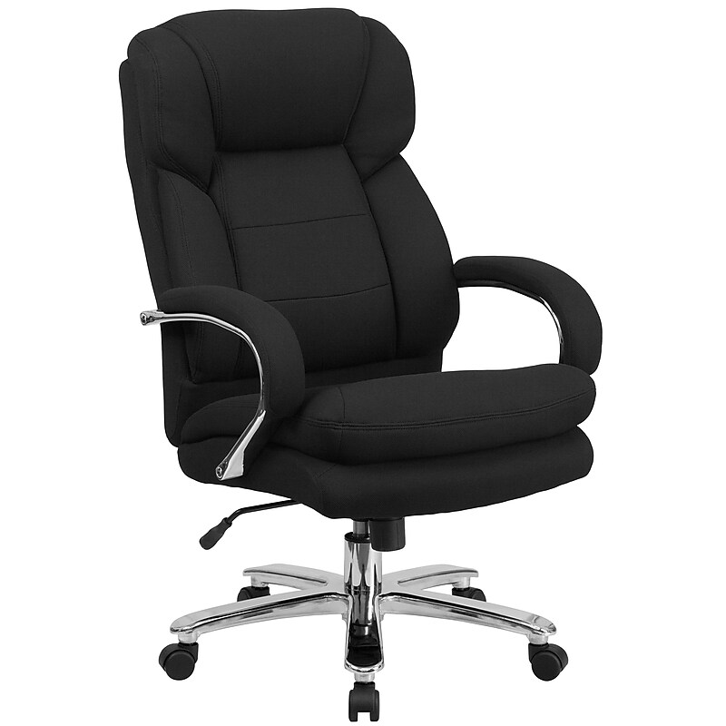 Flash Furniture HERCULES Series Ergonomic Fabric Swivel 24/7 Intensive Use Big & Tall Executive Office Chair, Black (GO2078) image 1