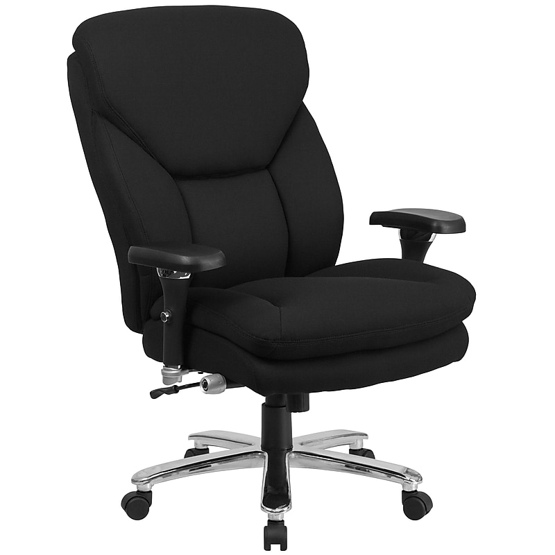 Flash Furniture HERCULES Series Ergonomic Fabric Swivel 24/7 Intensive Use Big & Tall Office Chair, Black (GO2085) image 1