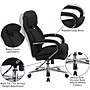 Flash Furniture HERCULES Series Ergonomic Fabric Swivel 24/7 Intensive Use Big & Tall Executive Office Chair, Black (GO2078)~#|#~sp137203339_sc7