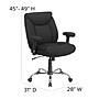 Flash Furniture HERCULES Series Ergonomic Fabric Swivel 24/7 Intensive Use Big & Tall Executive Office Chair, Black (GO2078)~#|#~sp137203341_sc7