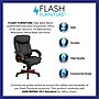 Flash Furniture Hansel Ergonomic LeatherSoft Swivel High Back Executive Office Chair, Black/Mahogany (BT90171HS)~#|#~sp137203553_sc7