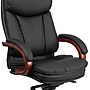 Flash Furniture Hansel Ergonomic LeatherSoft Swivel High Back Executive Office Chair, Black/Mahogany (BT90171HS)~#|#~sp137203557_sc7
