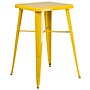 Flash Furniture Aaron Indoor-Outdoor Square Bar Height Table, 23.75" x 23.75", Yellow (CH31330YL)~#|#~sp137203646_sc7