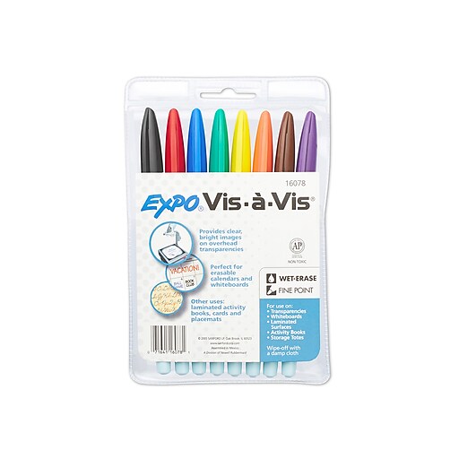 Expo Vis--vis Wet Erase Overhead Transparency Marker Fine Marker Point Type 