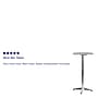 Flash Furniture Mellie Round Aluminum Indoor-Outdoor Bar Height Flip-Up Table (TLH059A)~#|#~sp137296409_sc7