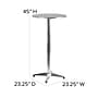 Flash Furniture Mellie Round Aluminum Indoor-Outdoor Bar Height Flip-Up Table (TLH059A)~#|#~sp137296410_sc7