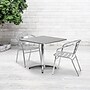 Flash Furniture Mellie 31.5'' Square Aluminum Indoor/Outdoor Table with Base (TLH0533)~#|#~sp137296413_sc7