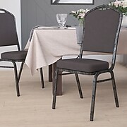 Flash Furniture Hercules Contemporary Metal Dining Chair, Silver Vein Frame, 4/Pack (FDC01SVGY)
